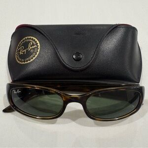 Ray-Ban RB2129 902 Sleek Tortoise Sidestreet G15 Slimline Fugitives Sunglasses